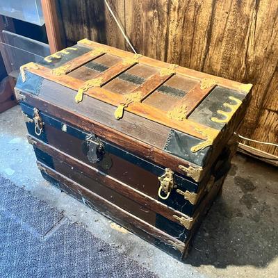 Lot 32 Antique Trunk