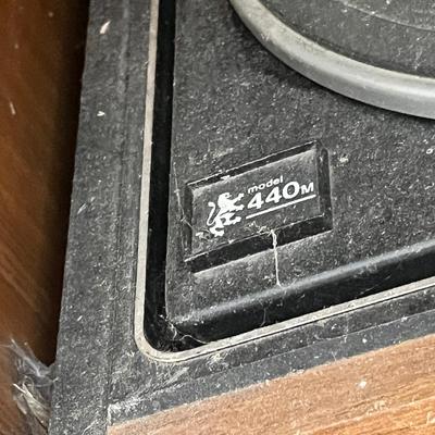 Lot 37 Stereo in cabinet