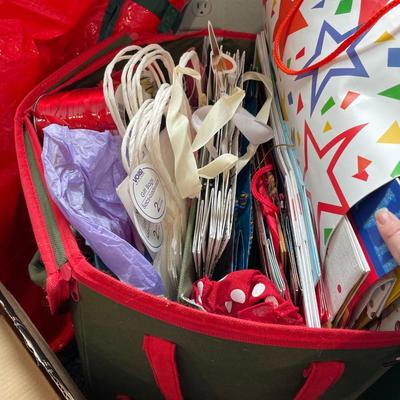Gift wrap and ribbon