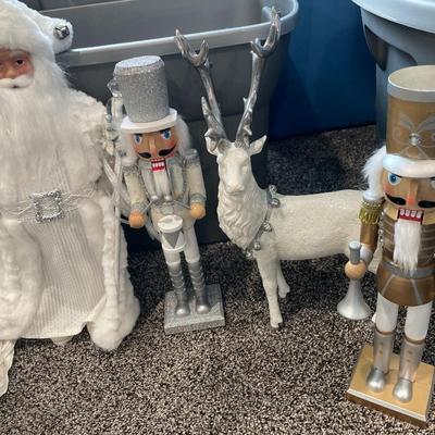 Nutcracker and deer decor