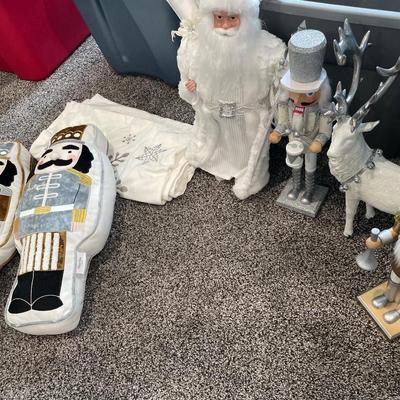 Nutcracker and deer decor