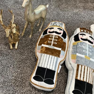 Nutcracker and deer decor