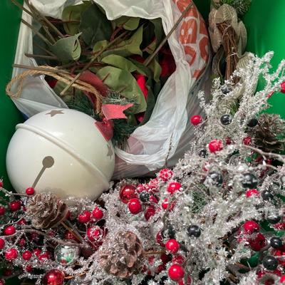 Christmas red and green decor
