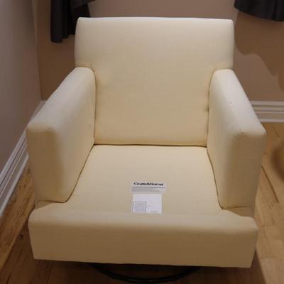 Crate and Barrel Swivel Rocking Chair