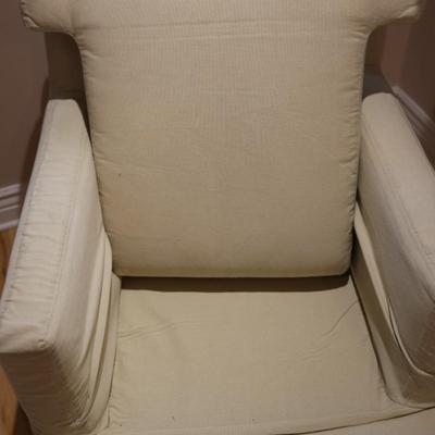 Crate and Barrel Swivel Rocking Chair