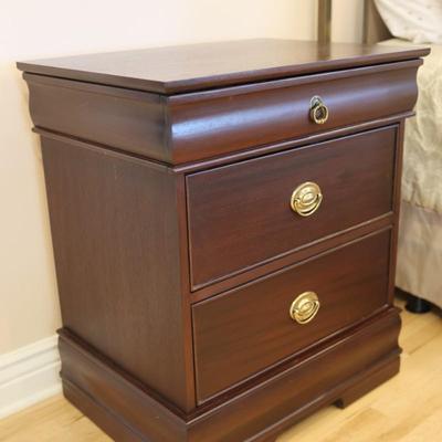 Pair of Three Drawer Mahogany Night Stands