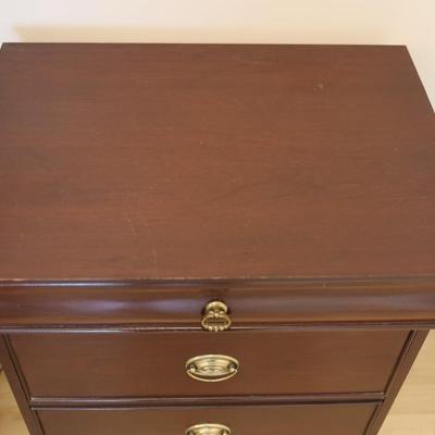 Pair of Three Drawer Mahogany Night Stands