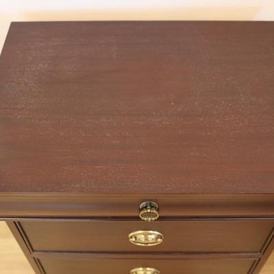 Pair of Three Drawer Mahogany Night Stands