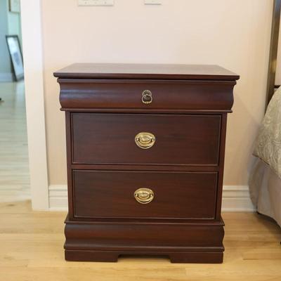 Pair of Three Drawer Mahogany Night Stands