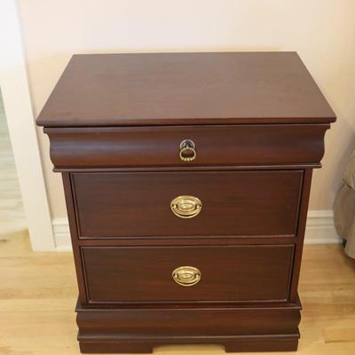 Pair of Three Drawer Mahogany Night Stands