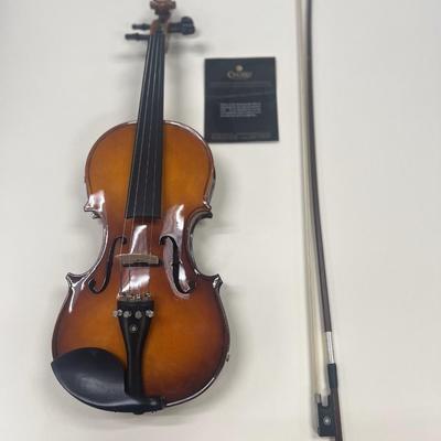 Sale Photo Thumbnail #311: Good beginner violin, excellent condition.
2 Bows
Solid spruce top, maple back and sides
Retails at $350