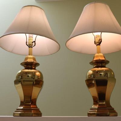 Pair of Heavy Table Lamps