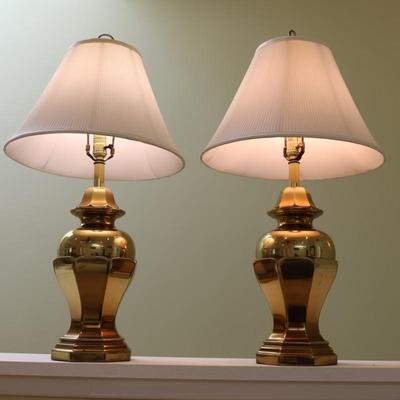 Pair of Heavy Table Lamps
