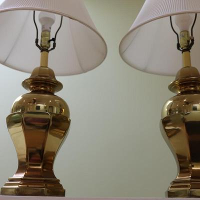 Pair of Heavy Table Lamps