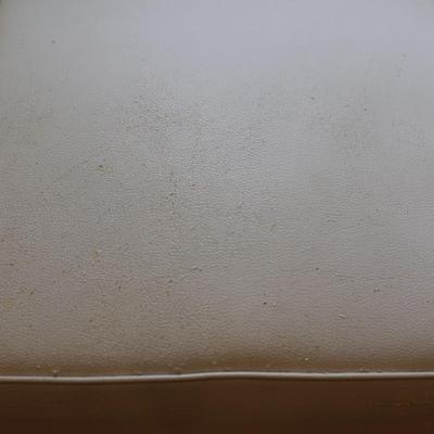 White Faux Leather Arm Chair - 2 of 2 (See Details)