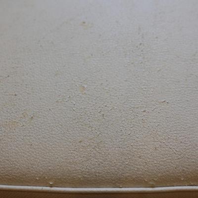 White Faux Leather Arm Chair - 2 of 2 (See Details)
