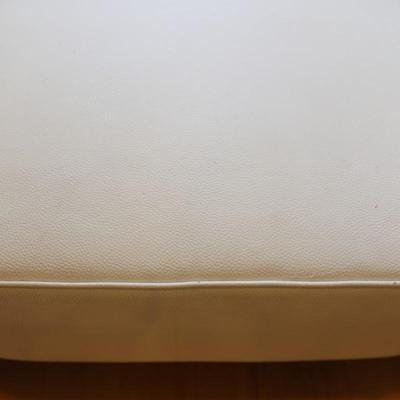 White Faux Leather White Accent Club Chair (1 of 2)