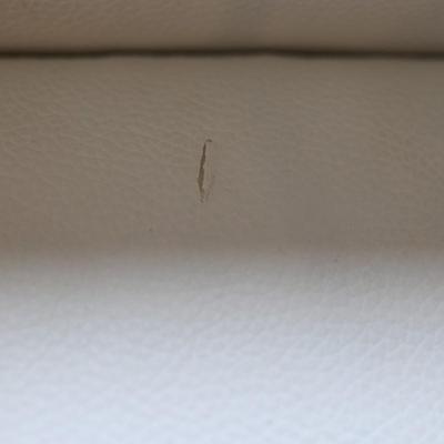 White Faux Leather White Accent Club Chair (1 of 2)