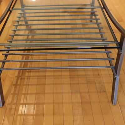 Glass-Top Coffee Table