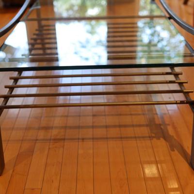 Glass-Top Coffee Table