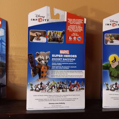 4 DISNEY INFINITY MARVEL SUPER HEROES IN SEALED PACKAGES