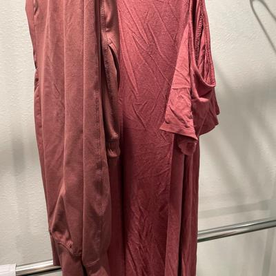 Ladies Burgundy color clothes