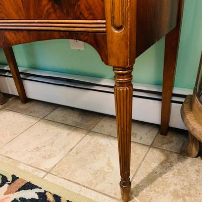 LOT 1: Vintage/ Antique Wood Two Drawer Buffet