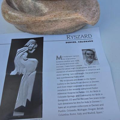 Original Abstract Stone / Marble Sculpture by Ryszard – Denver, Colorado