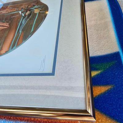 Framed Copper Wall Art by Oberkirsch Designs – Native American Bear Pottery Theme