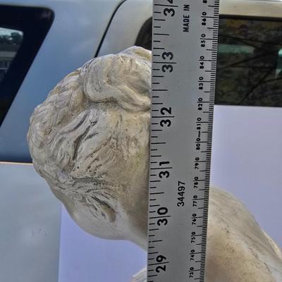 Vintage Classical Garden Statue – Lady with Urn, Composite Stone Finish