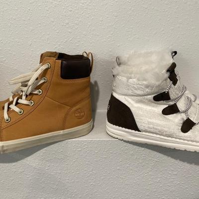 Black boots, Timberland, Sperry & HeyDude shoes