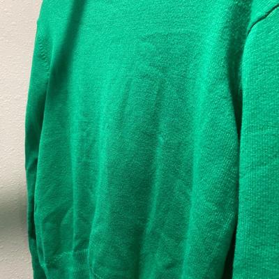 Fun Kelly green sweaters and pants