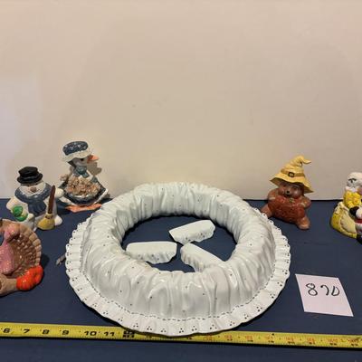 Ceramic Seasonal Wreath
