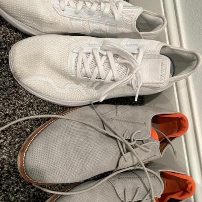 Mens Timberlands, Madden & white adidas