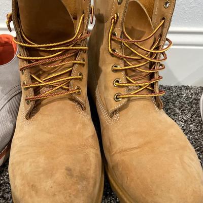 Mens Timberlands, Madden & white adidas