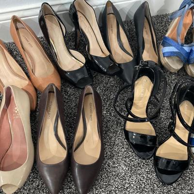 Black and tan pumps