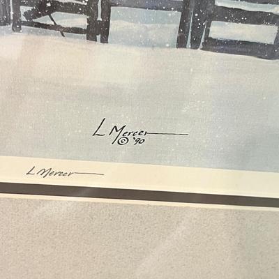 Lot 40 L. Merer 1990 Mill Print