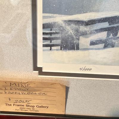 Lot 40 L. Merer 1990 Mill Print