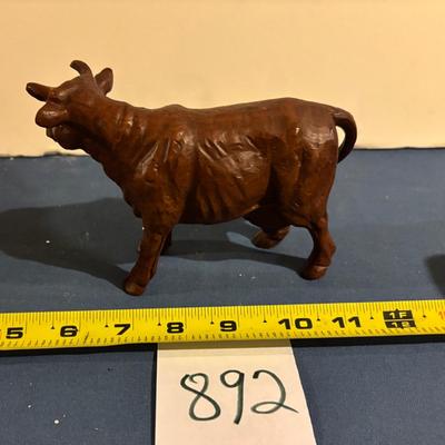 Vintage Red Pecan Shell Cow