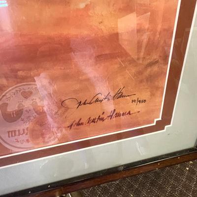 Lot 50 Large framed Barrel Racing Print