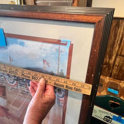 Lot 50 Large framed Barrel Racing Print