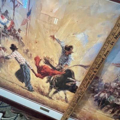 Lot 51 Bull Riding Print