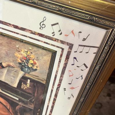 Lot 65 The piano lesson print