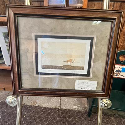 Lot 66 Bird Print, framed