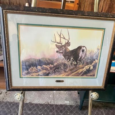 Lot 68 Elk Print, Neat frame