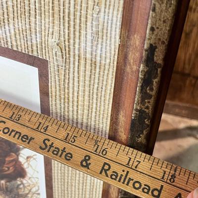 Lot 69 Barn Yard print Chickens
