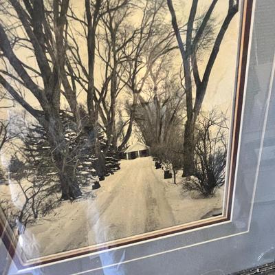 Lot 70 Winter scene print
