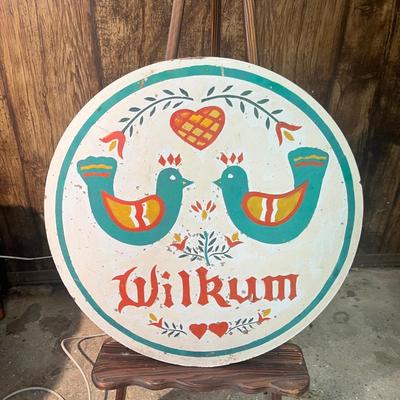 Lot 71 Swedish Welcome Sign