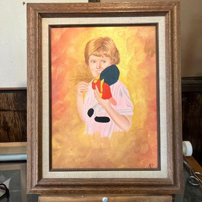 Lot 72 Girl painting
