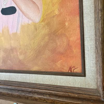 Lot 72 Girl painting
